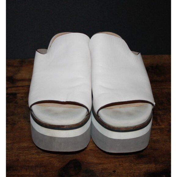 Naked Feet Women's Flow Platform Sandals Size 8.5  Off White (Mist) Chunky Boho - Picture 3 of 5